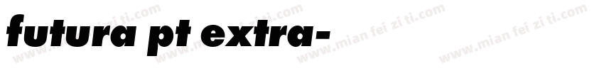 futura pt extra字体转换